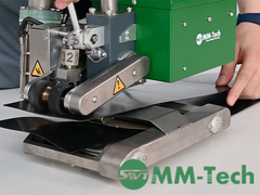 Geomembrana de pasto de plástico de 0,2 mm soldadora de cuña caliente