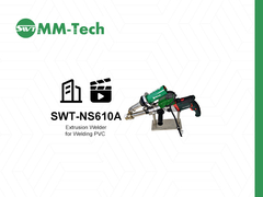 Prueba de soldador por extrusión SWT-NS610A! Control de temperatura entre 50 y 380°C•Fácil soldadura de PP/PE/PVDF