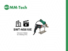 SWT-NS610E Soldadora de extrusión manual alimentada por METABO Alemania, sistema de calentamiento de 3400W