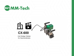 220V CX600 Geomembrana máquina de soldadura de cuña caliente 1.4 Kw