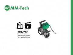 cx700 modelo de máquina de soldadura de geomembrana 3300W vídeo de construcción de la máquina de soldadura