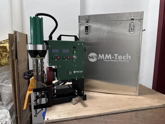 Soldadora de Lona de Aire Caliente de 3600W SWT-PAU Tipo Mesa para Soldar Banners de PVC y Dobladillos