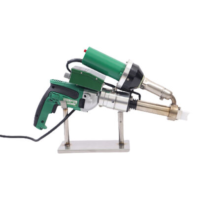 Saldadora de extrusión de plástico de 3400W con doble sistema de calefacción y cabeza de soldadura giratoria de 360° para la reparación de tuberías de PP PE