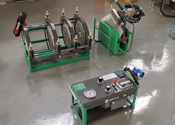Máquina hidráulica de la fusión del extremo del tubo del HDPE de Pvdf soldadura de 90m m - de 315m m