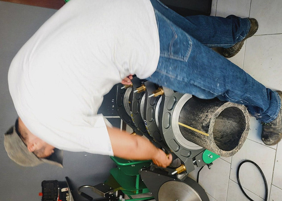 3" - 14" máquina hidráulica 220V de la soldadura por fusión del extremo del tubo del HDPE