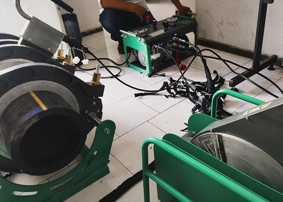 Soldador hidráulico Fusion Machine del extremo del tubo del HDPE de 6 pulgadas 6,25 kilovatios