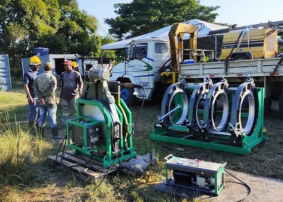 Equipo de soldadura de tuberías de hidrógeno de termofusión de 120 bar para trabajos civiles