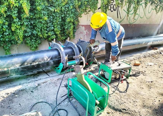 Saldadoras hidráulicas de fondo de estructura rápida desmontable para bombas de calor geotérmicas