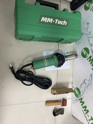 Arma de aire caliente de 1600W con temperatura ajustable de 20-620°C y volumen de aire máximo de 180L/min para soldadura de plástico de PVC