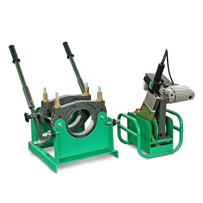 Máquina de soldadura manual de tuberías de HDPE con pantalla digital, soldadura a tope por fusión térmica manual para tuberías de PE de 40 mm-110 mm