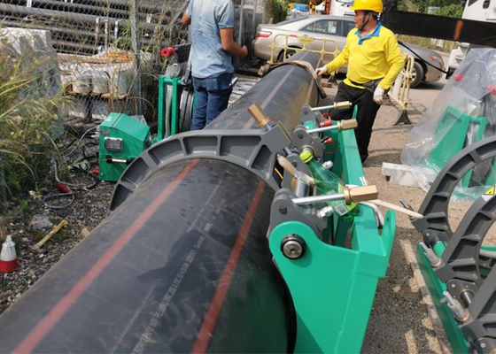 Máquina de la soldadura a tope del HDPE del PE PP, soldador del tubo del HDPE 200mm-450m m