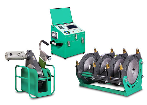 Máquina automática 200m m de la soldadura por fusión del tubo del HDPE SDR17 450m m