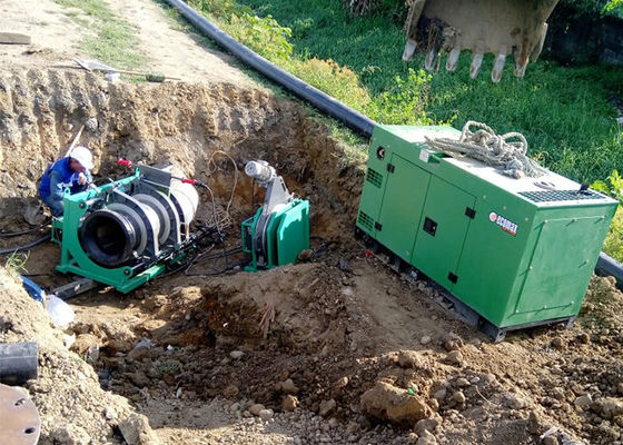 Máquina automática de la soldadura por fusión del extremo del tubo del HDPE del PE PPR para 90m m - 250m m