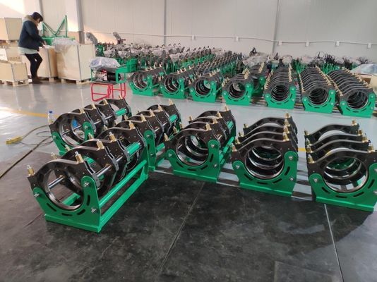 máquina manual de la soldadura por fusión del extremo del tubo de aluminio del HDPE de 40-110m m