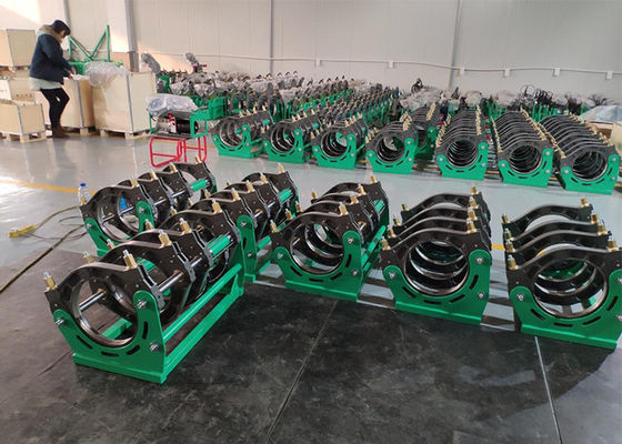 Tubo plástico máquina de la soldadura por fusión del HDPE de 63 a de 200m m hidráulica