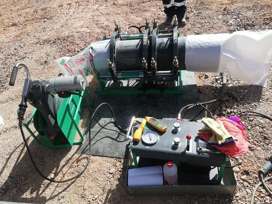máquina común caliente de la soldadura a tope del HDPE del tubo del abastecimiento de agua de 355m m