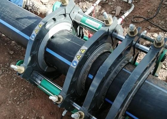Soldador de alta presión de la fusión del HDPE del estándar 200m m de Astm