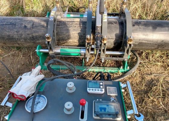 soldadora polivinílica del tubo del PE de la fusión del extremo del HDPE de 110m m