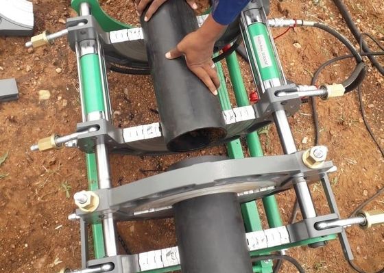 Soldadora caliente del tubo del HDPE del manual del derretimiento 160m m