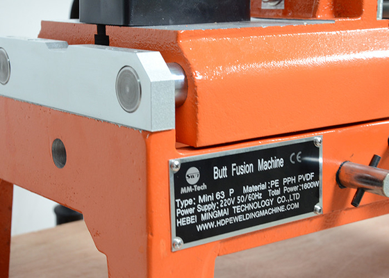 máquina de la soldadura por fusión del extremo del manual de 20-110m m para el tubo del HDPE
