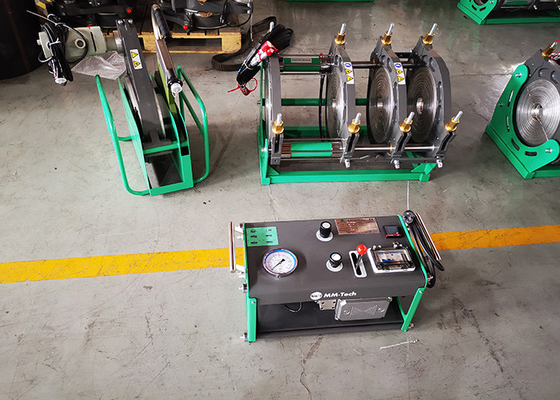 Articulación de la máquina de la soldadura por fusión del extremo del tubo del HDPE de 90-355m m