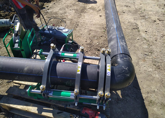 Articulación de la máquina de la soldadura por fusión del extremo del tubo del HDPE de 90-355m m