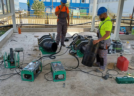 FUSION A TOPE MAQUINA DE TERMOFUSION HDPE