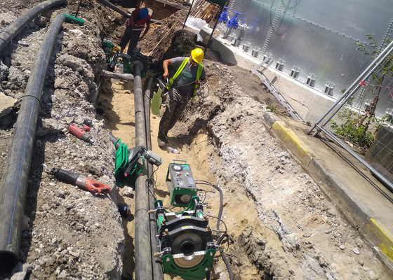 FUSION A TOPE MAQUINA DE TERMOFUSION HDPE
