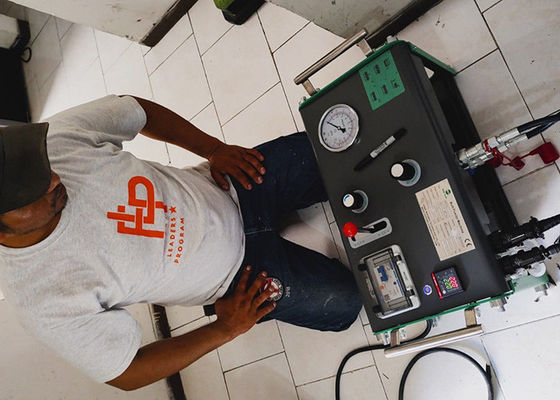 90 - fusión hidráulica del extremo de la soldadora del tubo del HDPE de 315m m