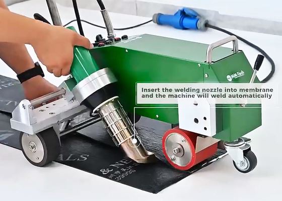 Máquina de soldadura para techos de polímero, aire caliente, potencia 4200W, SWT-WP2