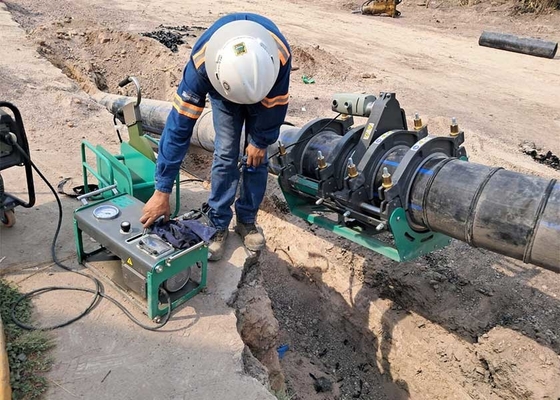 Máquina hidráulica de soldadura por fusión de trasero de alto rendimiento para el riego de agua