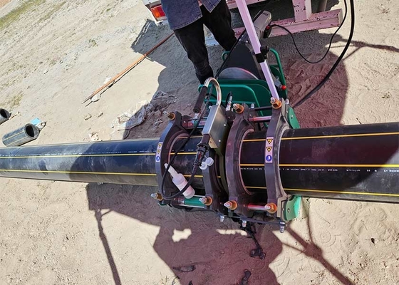 Equipo de soldadura por fusión de tuberías hidráulicas robustas para tuberías HDPE PVDF en plantas químicas de gas