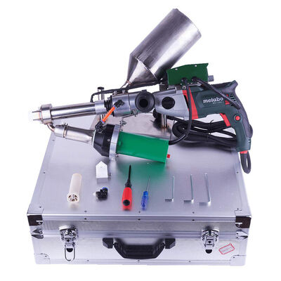 Máquina de soldadura por extrusión de 3400W con motor METABO y garantía de 2 años para soldadura de plástico PP PE