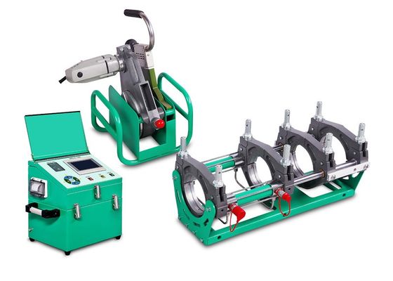 Máquina auto de la soldadura por fusión del extremo del tubo del HDPE de SWT-V160/50H para 50mm-160m m
