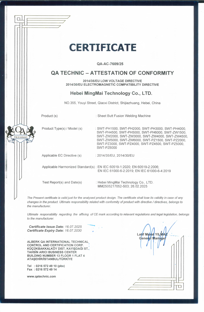 Porcelana Hebei Boda Plastic Technology Co., Ltd. Certificaciones
